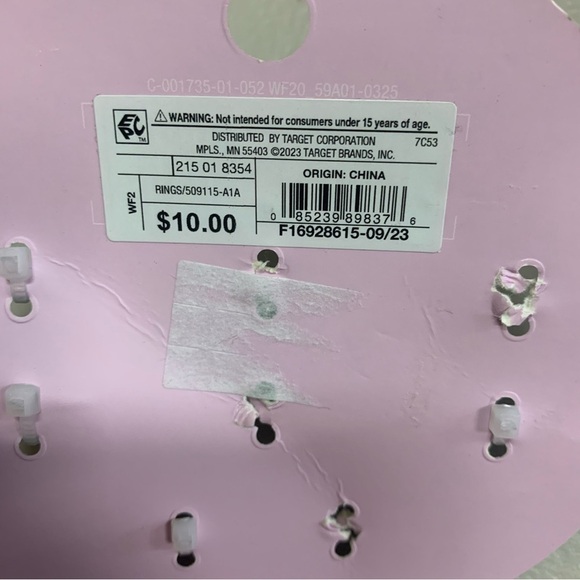 Rhinestone and Turquoise Band Ring Set 8pc - Wild Fable™ Silver *Defect* - Picture 3 of 3